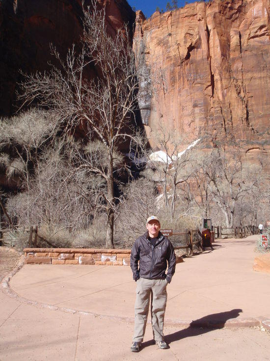 Me at the Temple of Sinawava at the end of the valley road