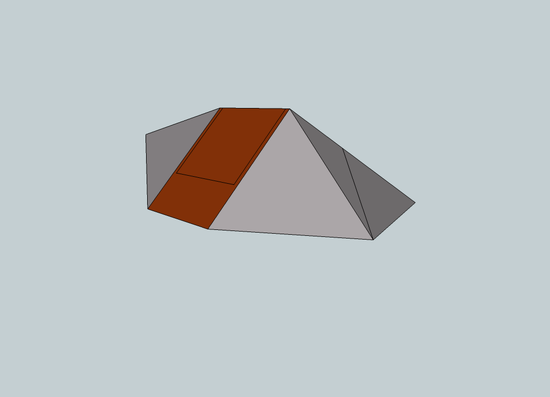 tent with door closed
