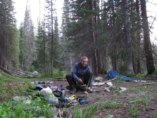 camp near Gold Creek Lake