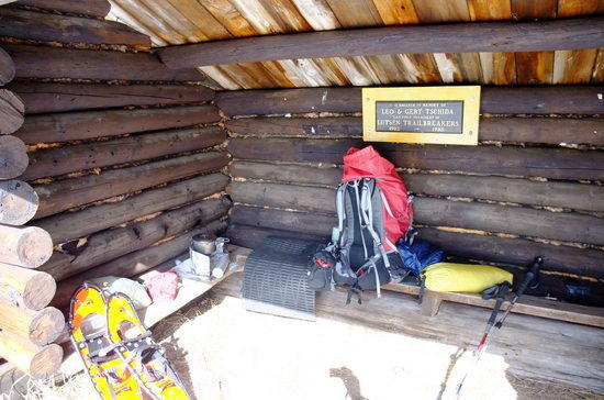 shelter with stove