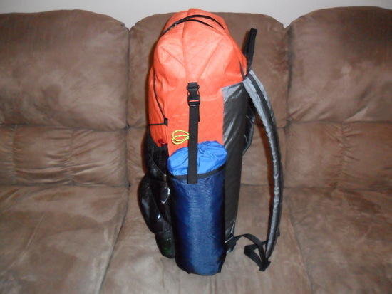 Side View of Roll Down Top Closure