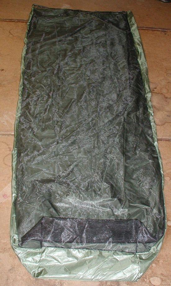 Hot weather bivy from foot