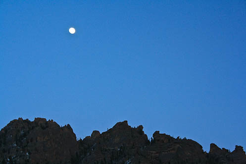 moon over ridge