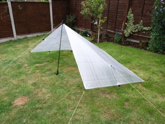 Tarp showing Pullout position