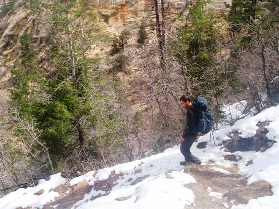 ...and hiking down more