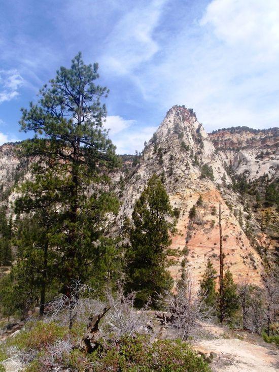 Getting into the hanging valley above Zion Canyon
