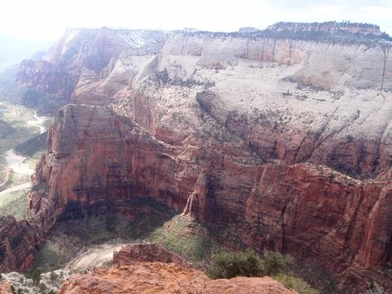 Looking "down" on Angles Landing