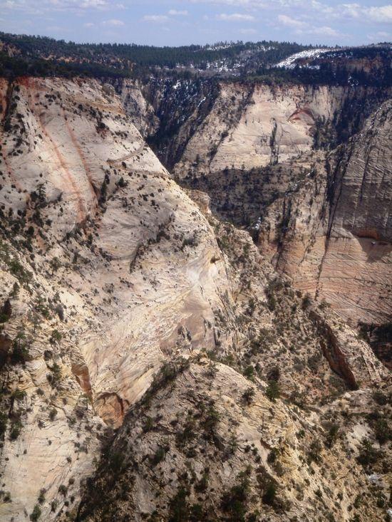 Close up of the same area showing the trail