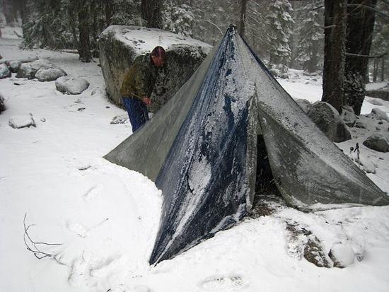 Pyramid in snow, J Dalbey