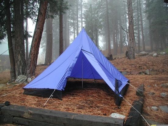 Pyramid with netting for Yosemite Institute