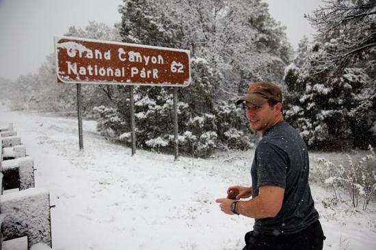 Snow in the desert?