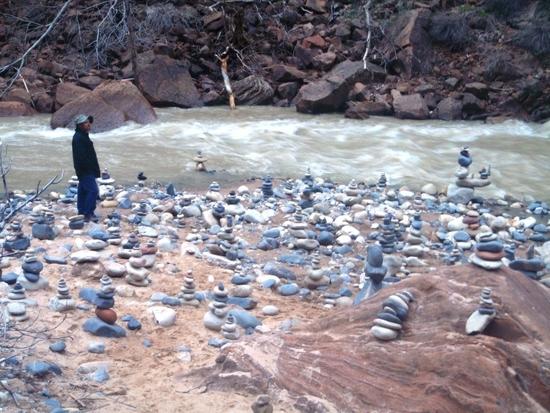 Cairns at Temple of Sinawava