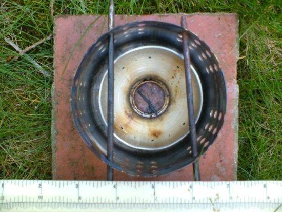 burner and stand from above