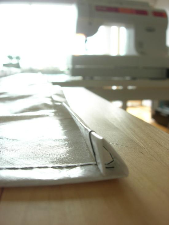 Folding the hem