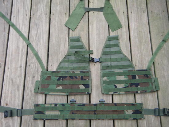 cut up military mesh pack