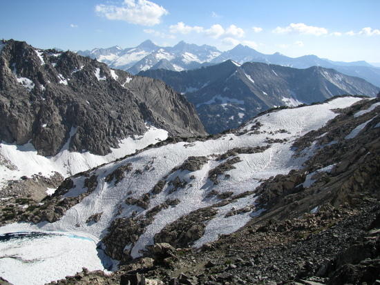 Glen Pass - alternating snow