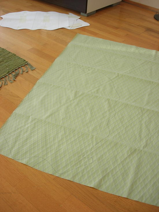Marking and cutting the fabric