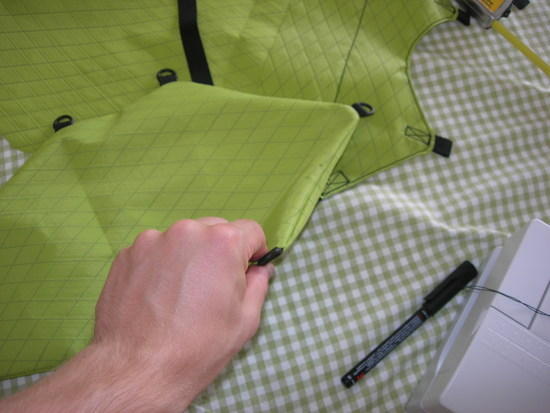 Sewing pack front