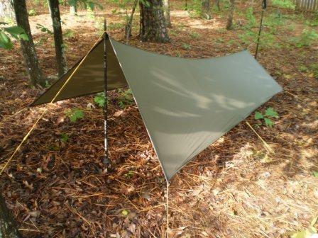 Lines on sides of tarp