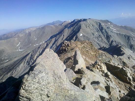 Looking south from the summit of Montgomery Peak