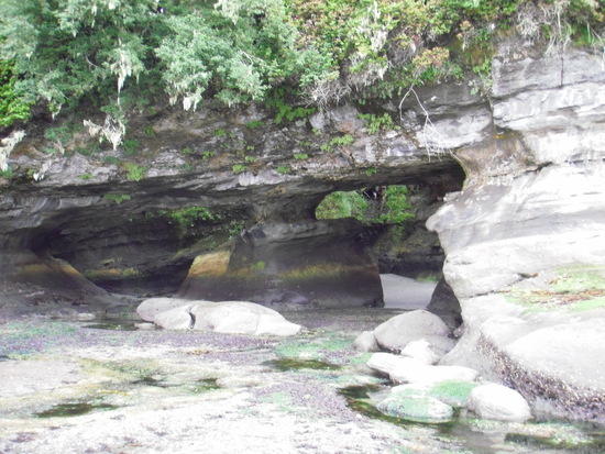 Sea cave at Owen Point