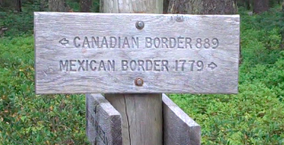 PCT trail sign