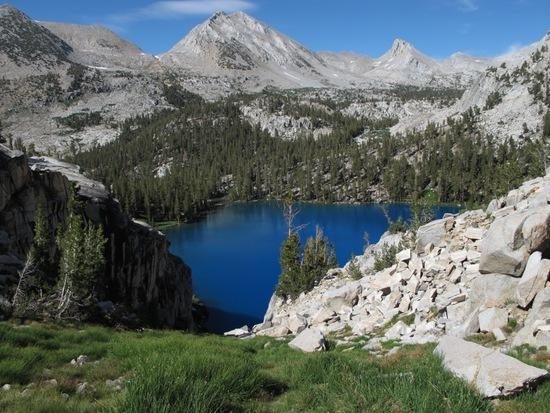 Looking down on Marion Lake