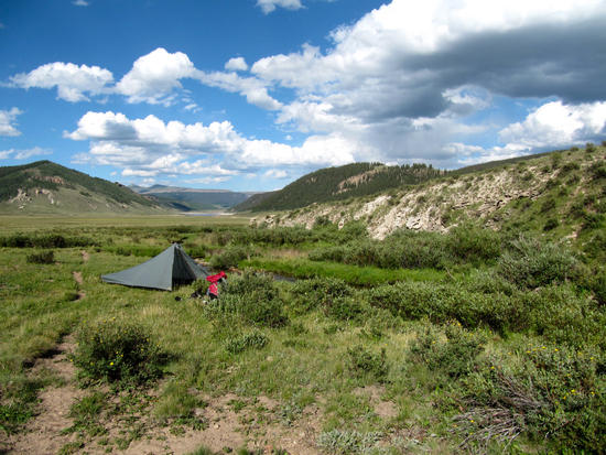 1st camp, on Kitty Creek