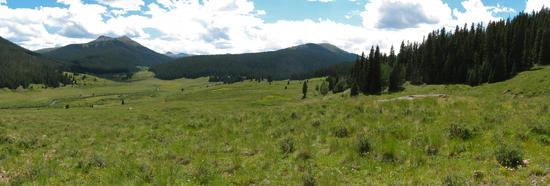 Valley of the forks of Ute Creek