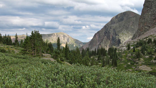 Looking back down the Flint Creek drainage