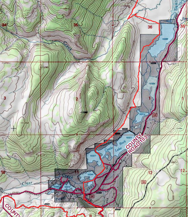 Path through N Clear Creek valley