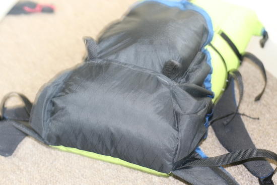Bottom, Tried angling up towards the front pocket making the bag thinner on the bottom.