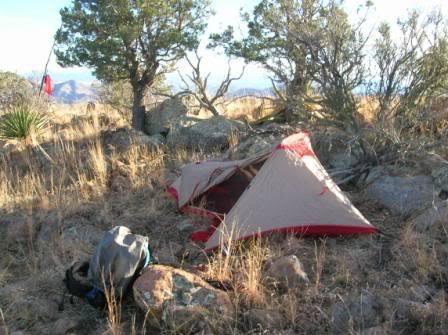 Peloncillos camp