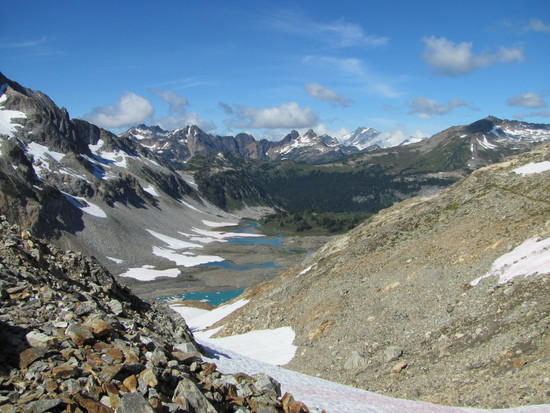 Lyman Lakes from Spider Gap