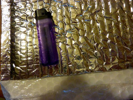 Bubble bag closeup
