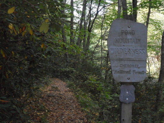 Entrance to Pond Mountain Wilderness