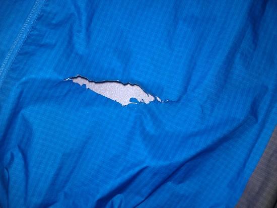 Rain Jacket Hole