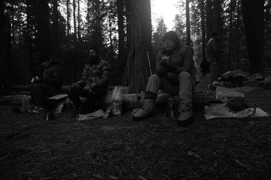 Staying warm at camp