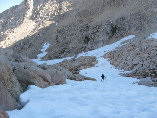 Climbing toward Feather Pass