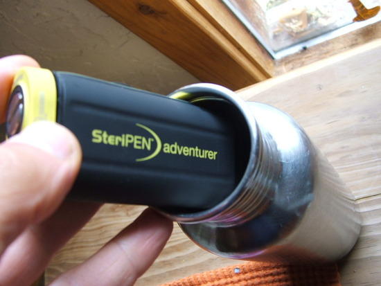 Steripen Adventurer inside Klean Kanteen Classic