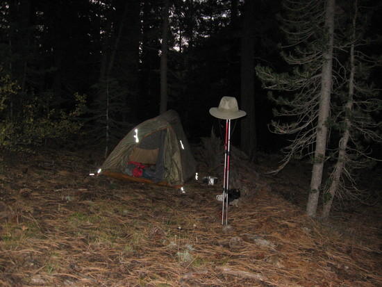 First night along Kennedy Creek trail