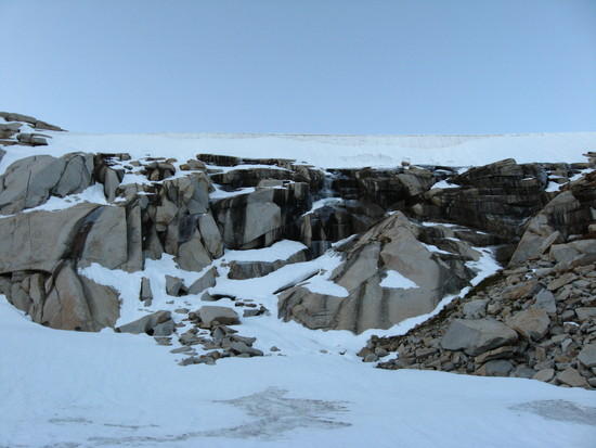 Snow field on Black Hawk Mountain