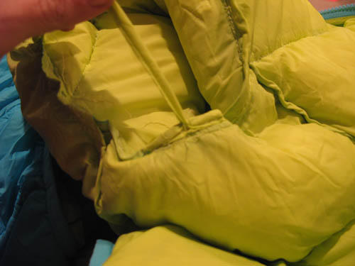Sample of "facing" which was later used to finish the armhole