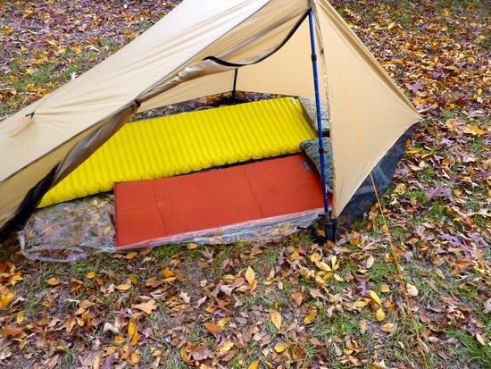 The Vamp with a 25"x77" neoair and a 20"x60" inside