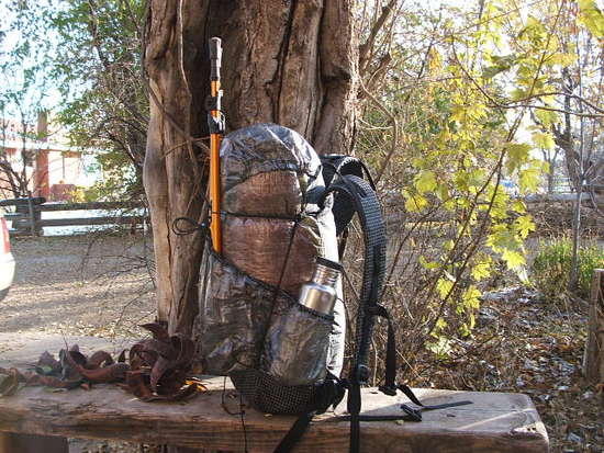 pack with poles
