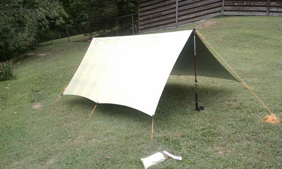 Reflective cuben 9x9 tarp