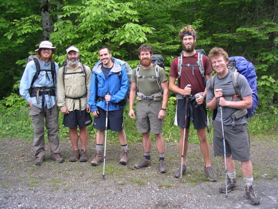 Every one of these guys had just walked over 2,000 miles.. except one. Can you tell by the pack?