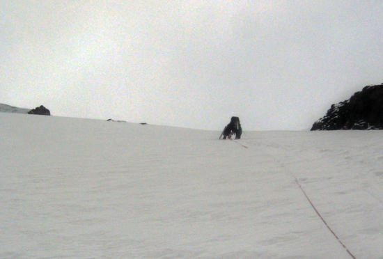 Me on lead, the only photo taken this day