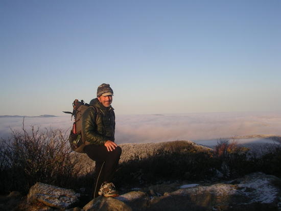 Thunderhead Peak in the Smokies. Thermawrap parka.. and KAT"S HAT!!