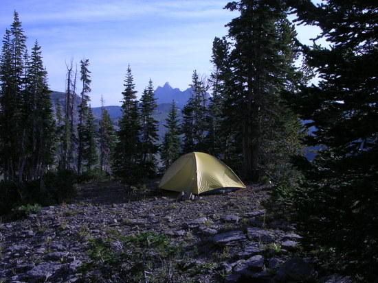 Death Canyon Shelf Campsite